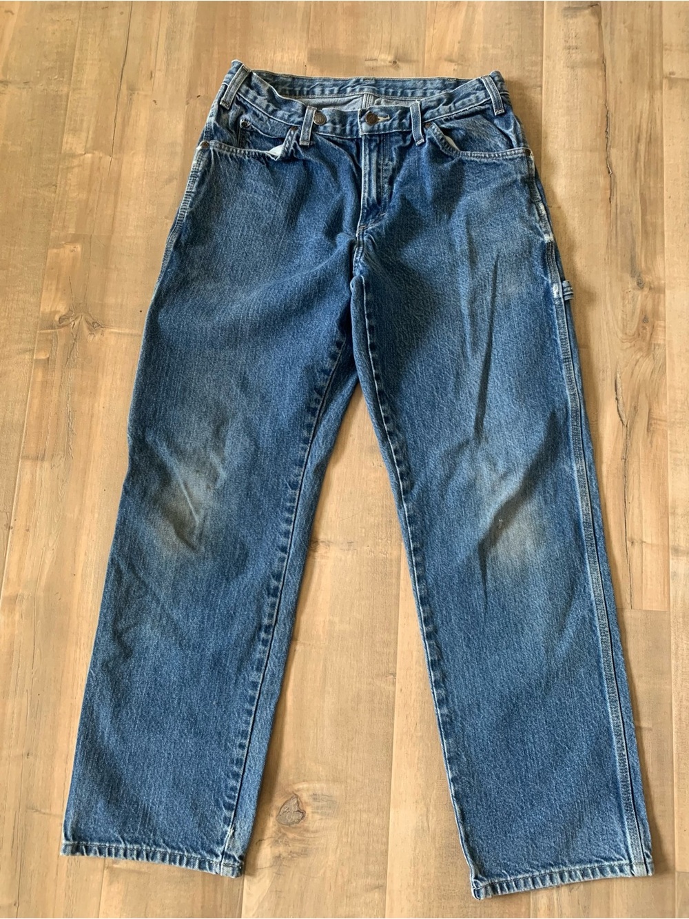 Dickies Women's Boot Cut Jeans in Medium Blue Wash